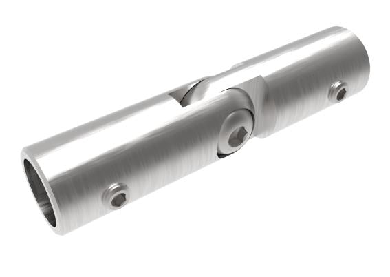 Adjustable round bar connector