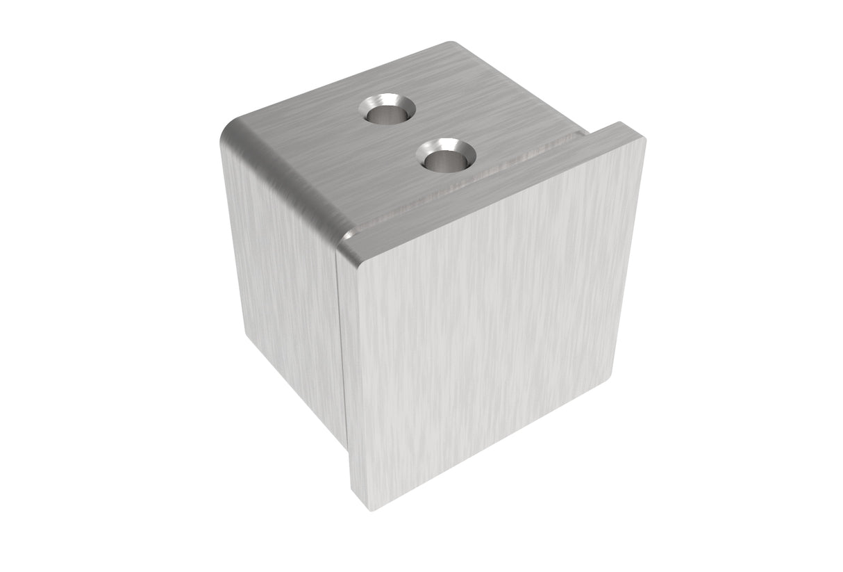 Glass clamp - end cap