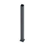 Edelstahlpfosten 100x100-2000, mit Ankerflansch, Anthrazit RAL 7016