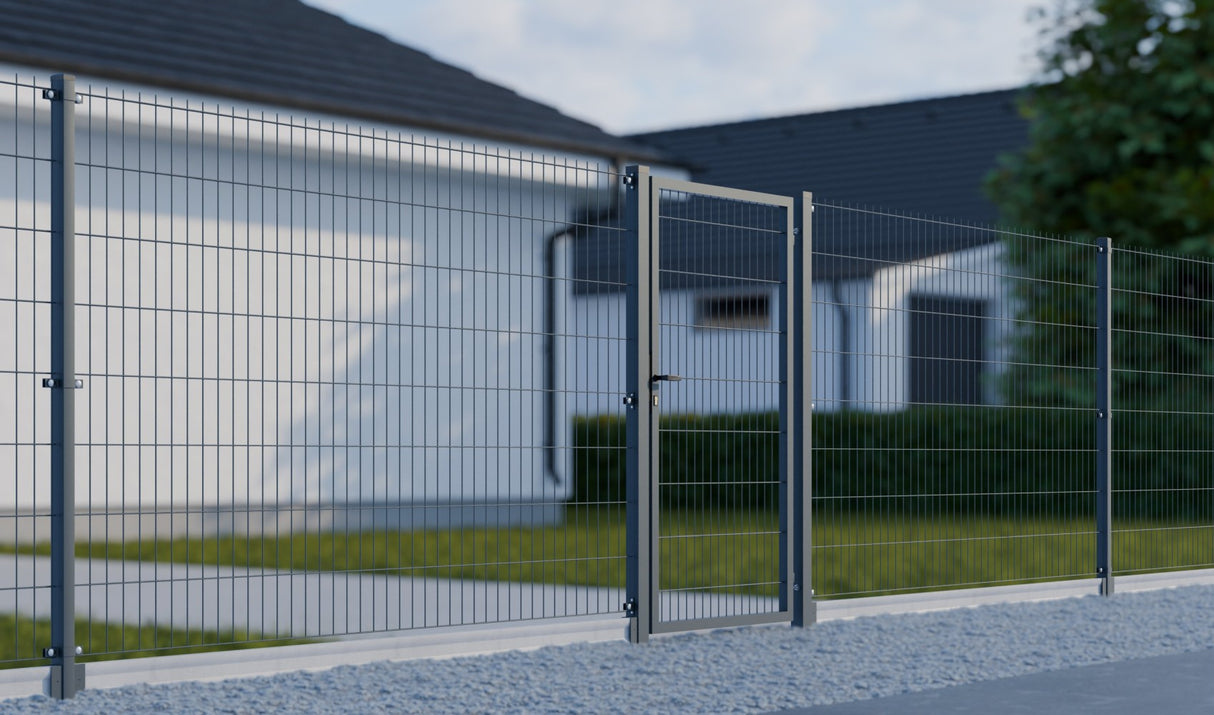 Gate 1pc. 2D BOX ZnPVC 1000x1700mm RAL 7016 anthracite