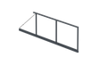 Aluminum Frame for Cantilever Sliding Gate 6 x 2.125 m, Anthracite R7016, with Tensioner - SET