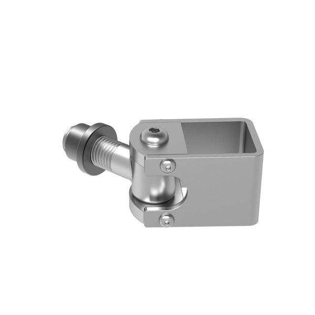 Adjustable hinge with weldable plate, Zn, M16