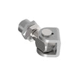Adjustable hinge with weldable plate Zn, M18