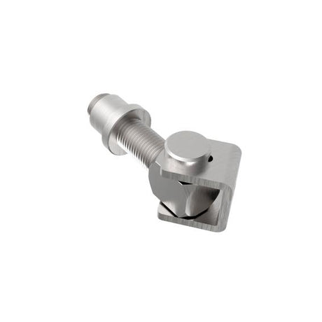 Adjustable hinge for weld connection M20, AISI 304