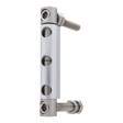 Adjustable hinge for screwing, stainless steel/aluminium