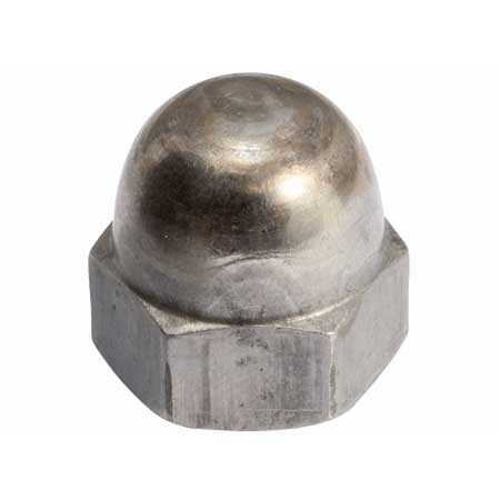 Domed cup nut, galvanized, M6, Zn