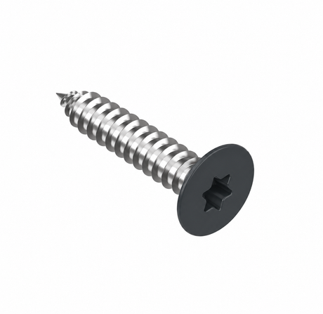 Vis a tôle a tete fraisée - TORX, acier inoxydable, acier inoxydable, anthracite