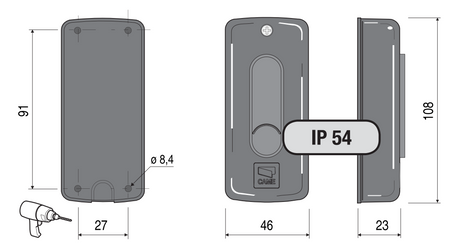 Photocell for plaster montage max. 10m