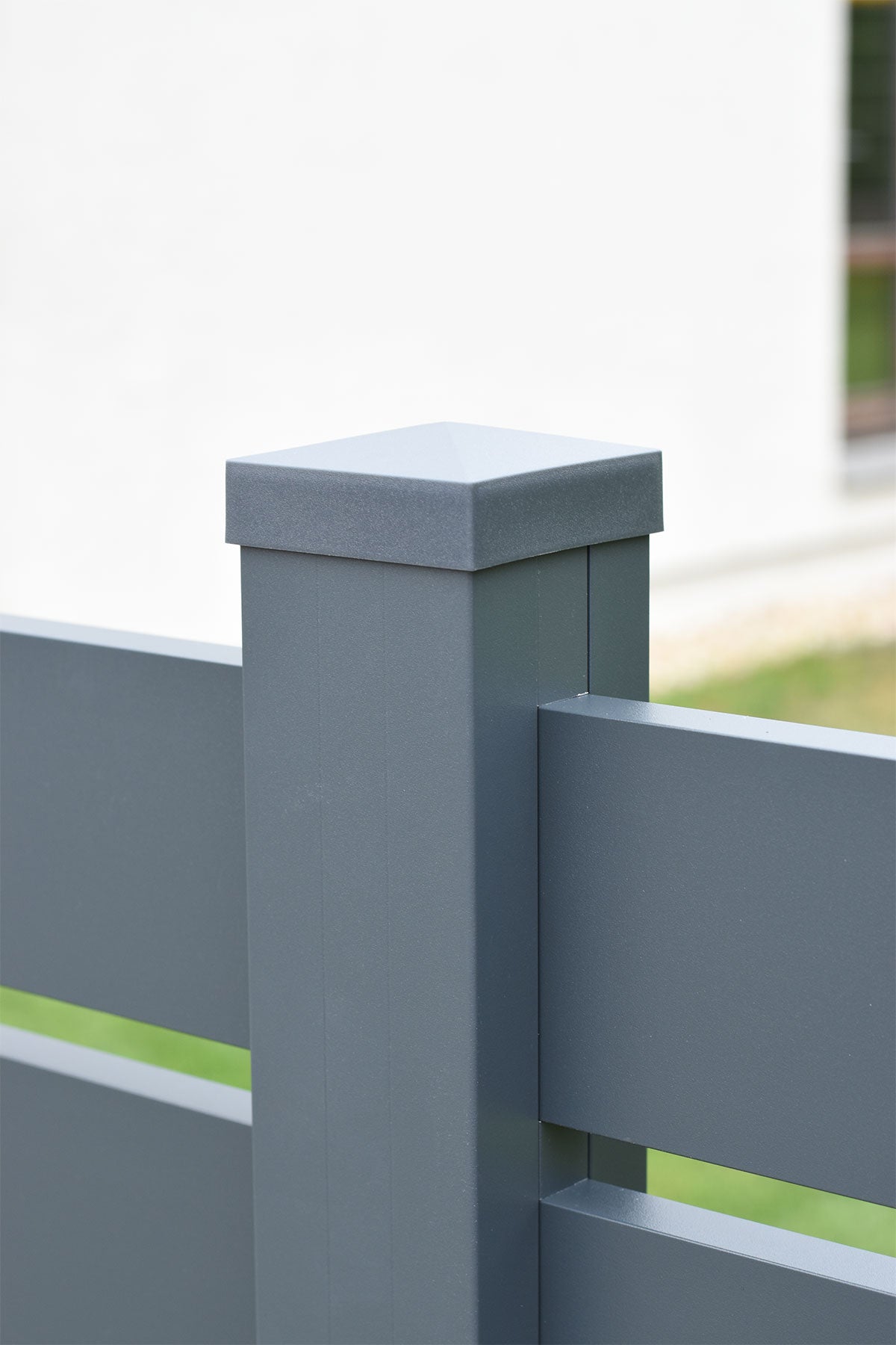 Aluminium-Abdeckkappe/Pfostenkappe für Pfosten 70x70mm, Anthrazit RAL 7016