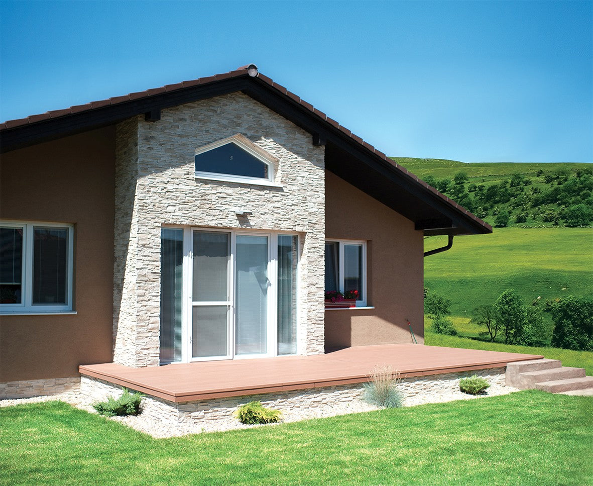 WPC floorboard 138x23x2900mm, Gray/Light Gray