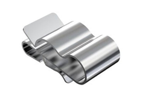 Cable clip for PV panels for holding 2 cables