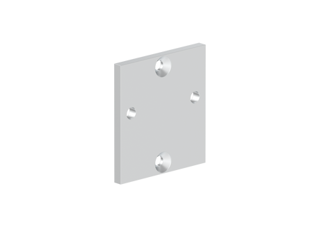 Aluminium Anchoring Plate for Profile/Post 56x60