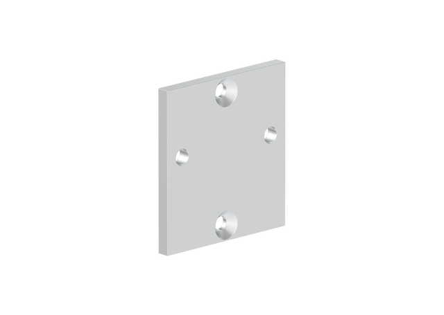 Aluminium-Ankerplatte für Profil/Pfosten 56x60