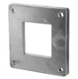Aluminum return plate center for post 100x100 natural