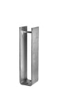 Aluminum mounting foot for 80x80 natural profile