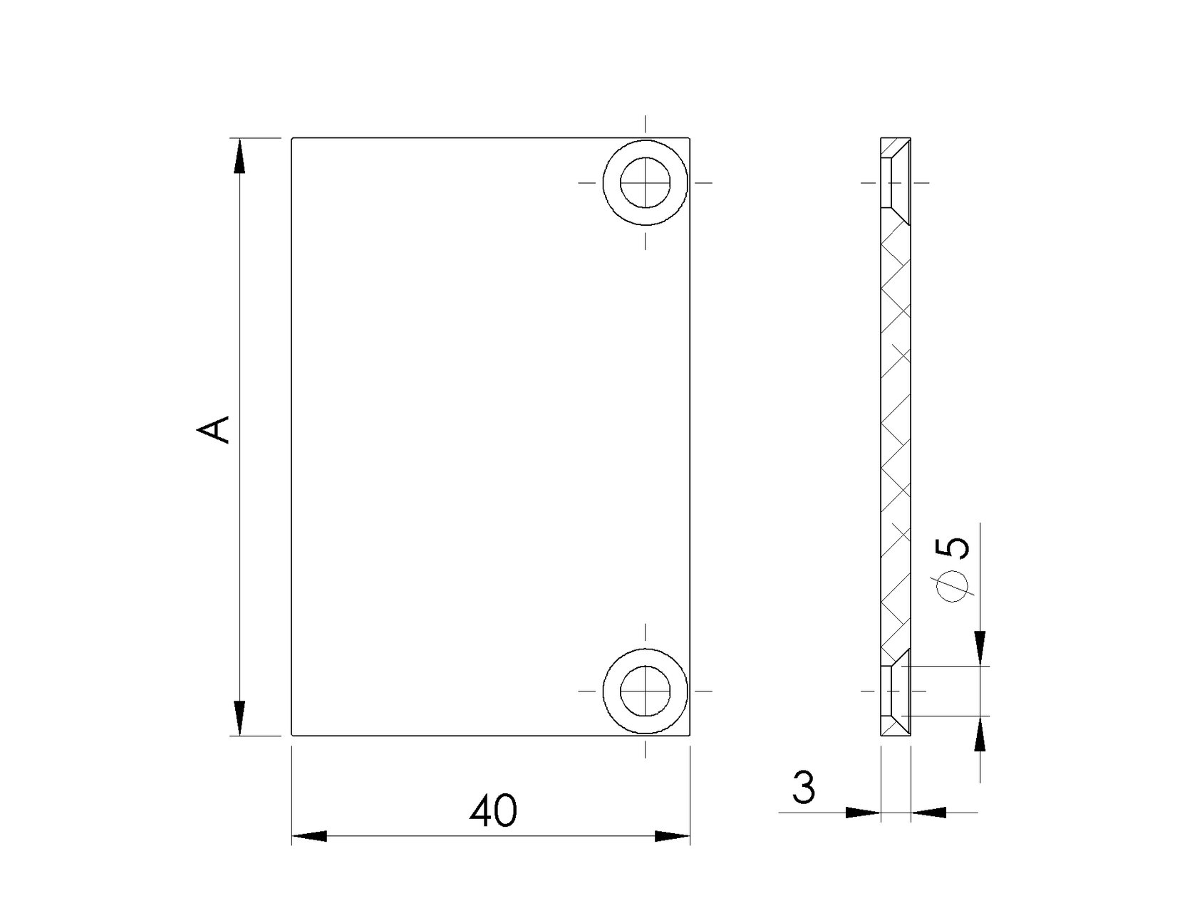Aluminium adapter cap A40 for slats R7016