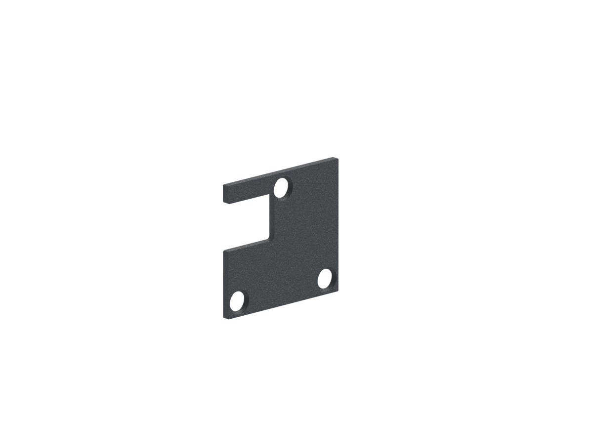 Capuchon d'extrémité de poteau en aluminium 56x60 - Anthracite RAL 7016