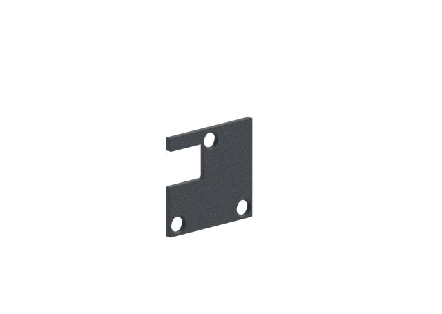 Capuchon d'extrémité de poteau en aluminium 56x60 - Anthracite RAL 7016