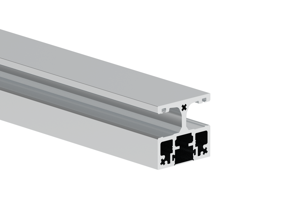 Aluminium Post Profile 56×60 mm - 6 m - Natural