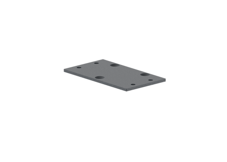 Cache-poteau en aluminium 56x60 mm, pour fixation de main courante - Anthracite RAL 7016