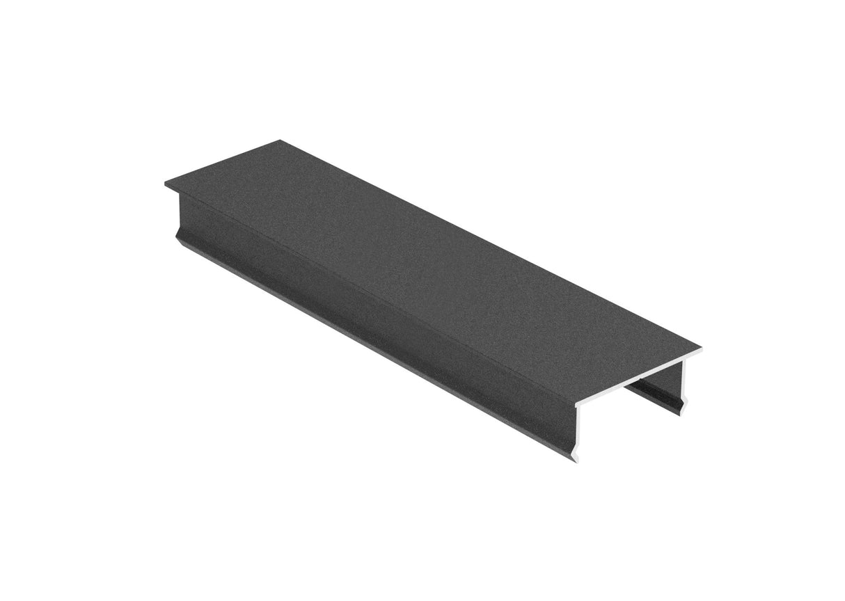 Aluminum cap for vertical fence panel, 40x100 – Anthracite RAL 7016