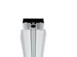 Aluminium-Zaunpfosten 50 × 60 mm – 6 m – Natur - für 20 mm breite Füllungen