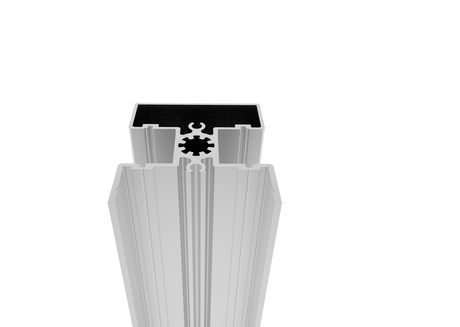 Aluminum fence post 50x60-6000mm N