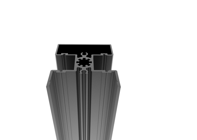 Aluminum fence post 50x60-6000mm R7016