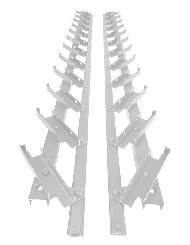 Movable aluminum system – vertical, louvered – pair (left + right)