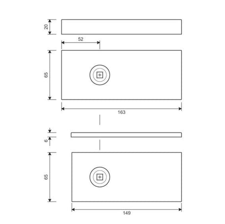 Glass door handle with lock UV