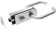 Glass door handle with lock PZ type