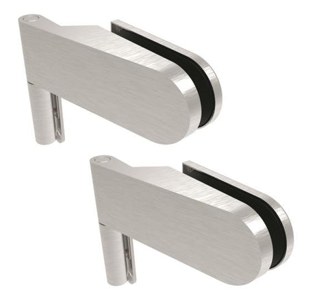 Stainless steel hinge for glass doors. studio