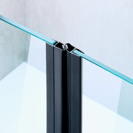 Magnet seal 180°, plastic profile PVC black