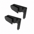 Charniere pour porte en verre AL, 8,10mm BLACK