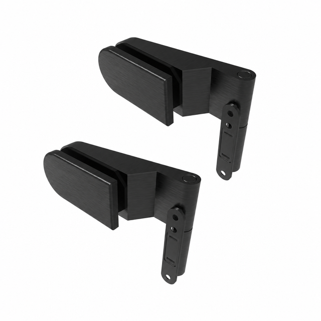 Charniere pour porte en verre AL, 8,10mm BLACK