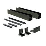 Julliet balcony aluminum frame without glass