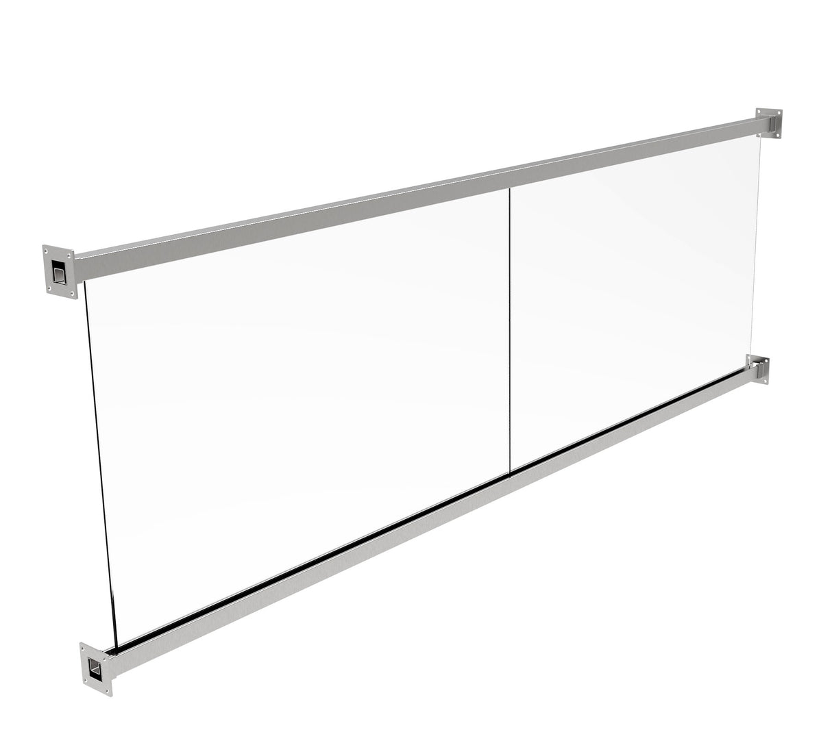 Frameless glass juliette balcony loggia AISI304