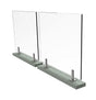 Frameless glass juliette balcony spigot