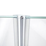 Magnet seal 180°, plastic profile PVC