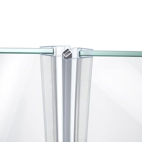 Magnet seal 180°, plastic profile PVC