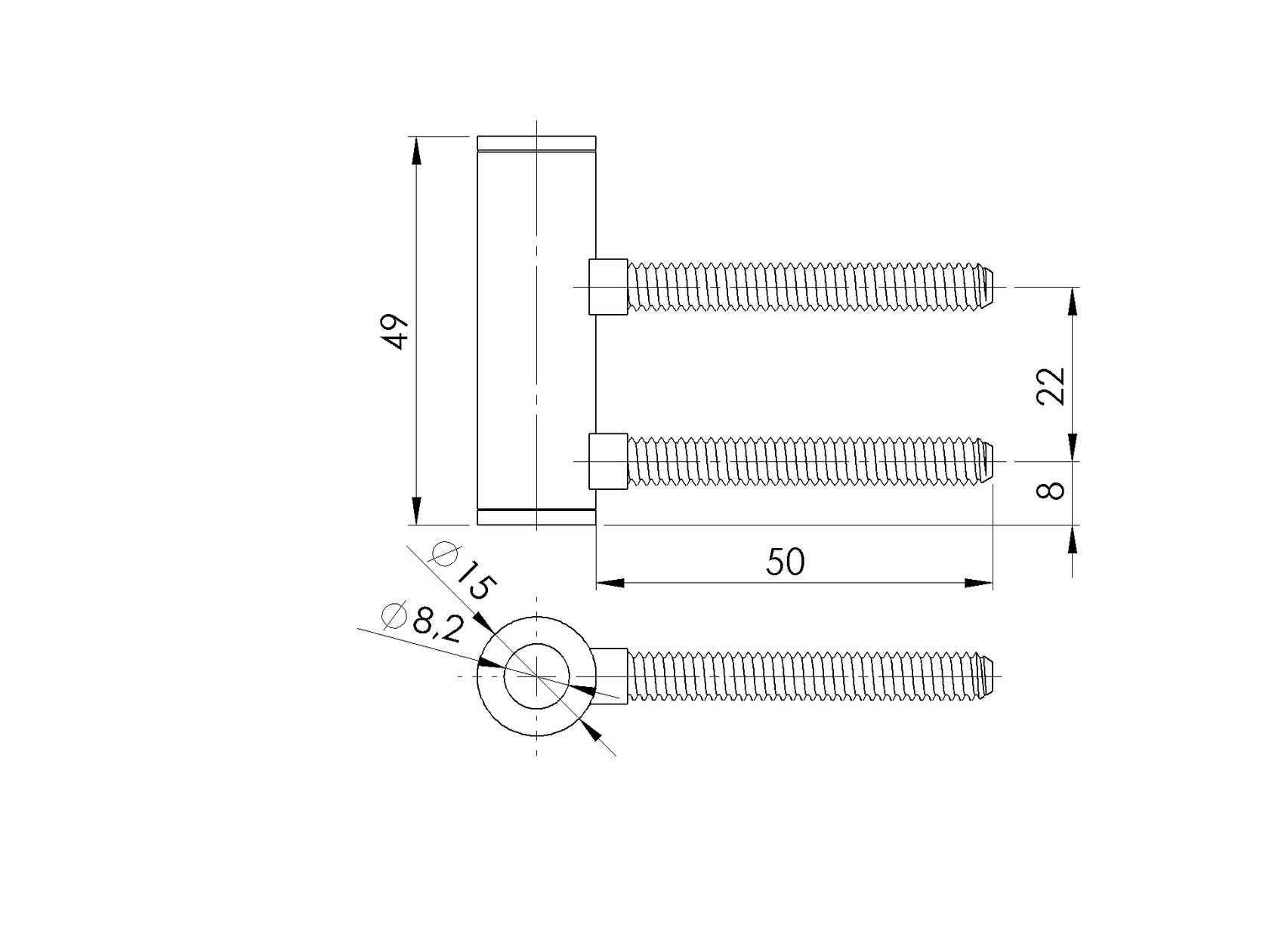 Glass door hinge, frame part, wooden frames office