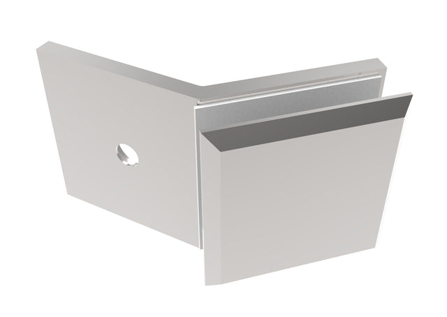 Glass clamp, Zamak, 135°, T 8-10 mm