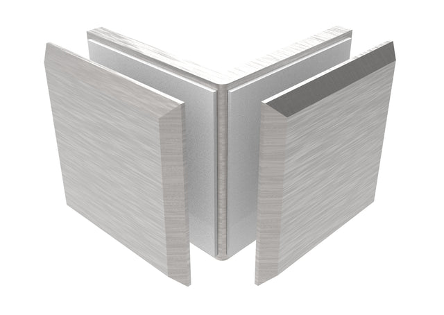 Glass clamp, Zamak, 90°, T 8-10 mm