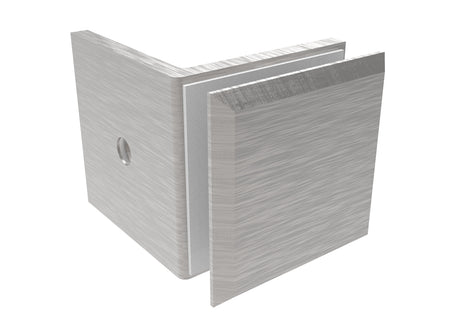 Glass clamp, Zamak, 90°, T 8-10 mm