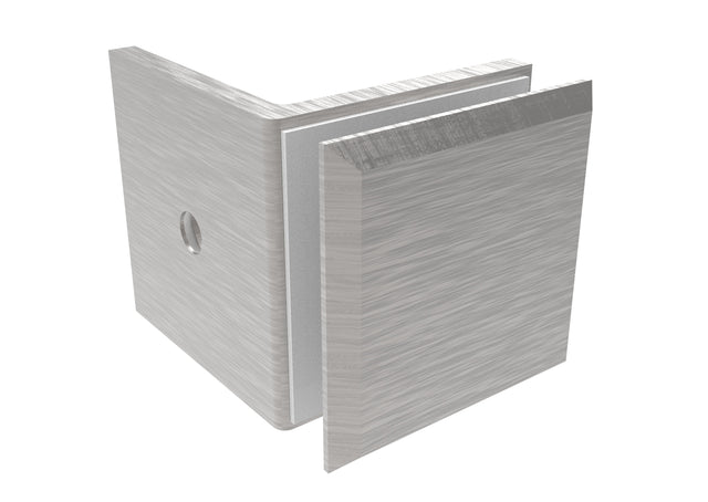 Glass clamp, Zamak, 90°, T 8-10 mm