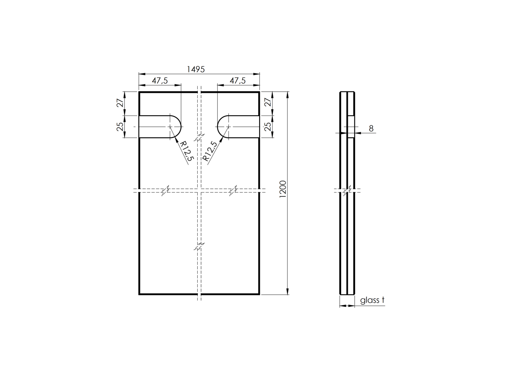 Glass for canopy system AL/PR7...