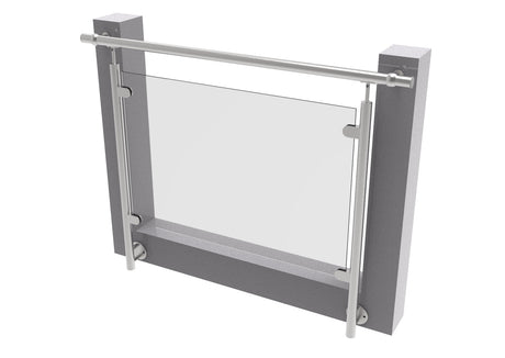 Frameless glass juliette balcony 110x75/8,76