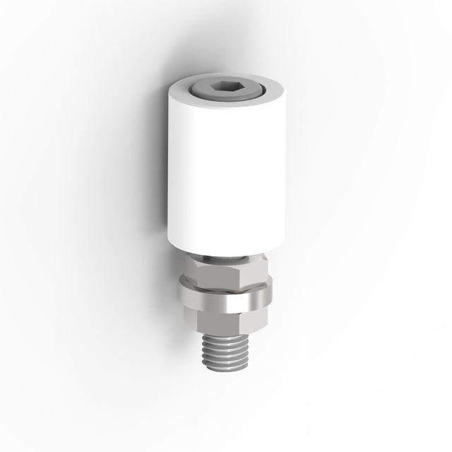 Nylon guide roller - white, INOX, D32mm