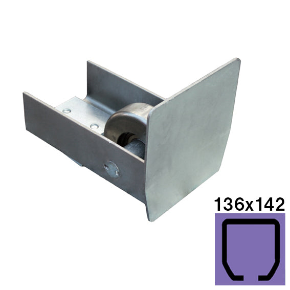 Guide wheel Zn, profile 136x142, L165mm