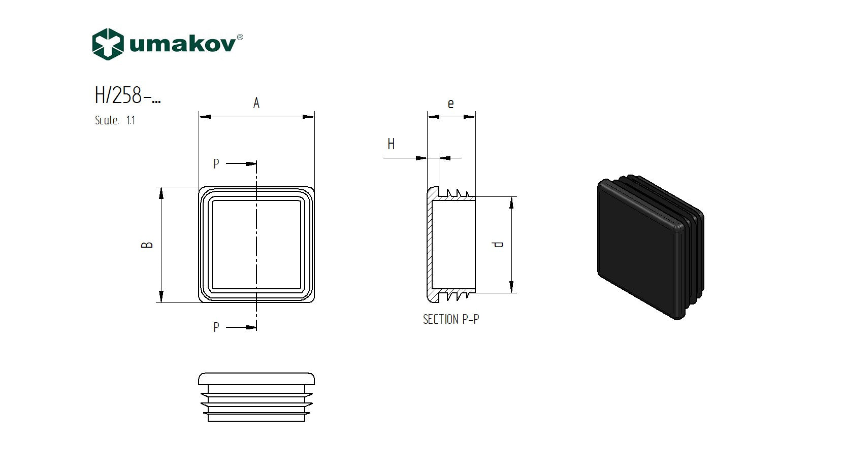Pole cover 80x80mm-PVC